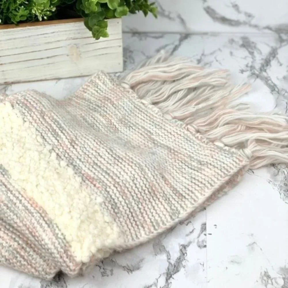 Knitted Fringe Scarf